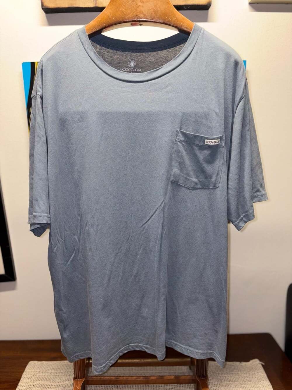 Body Glove Pocket T-Shirt Size XXL/XXG Blue Cotton